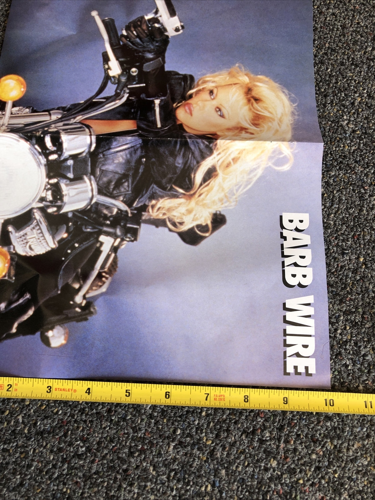 1990's COMIC DOUBLE SIDED POSTER w/ BARB WIRE & PAMELA  ANDERSON AS BARB WIRE2