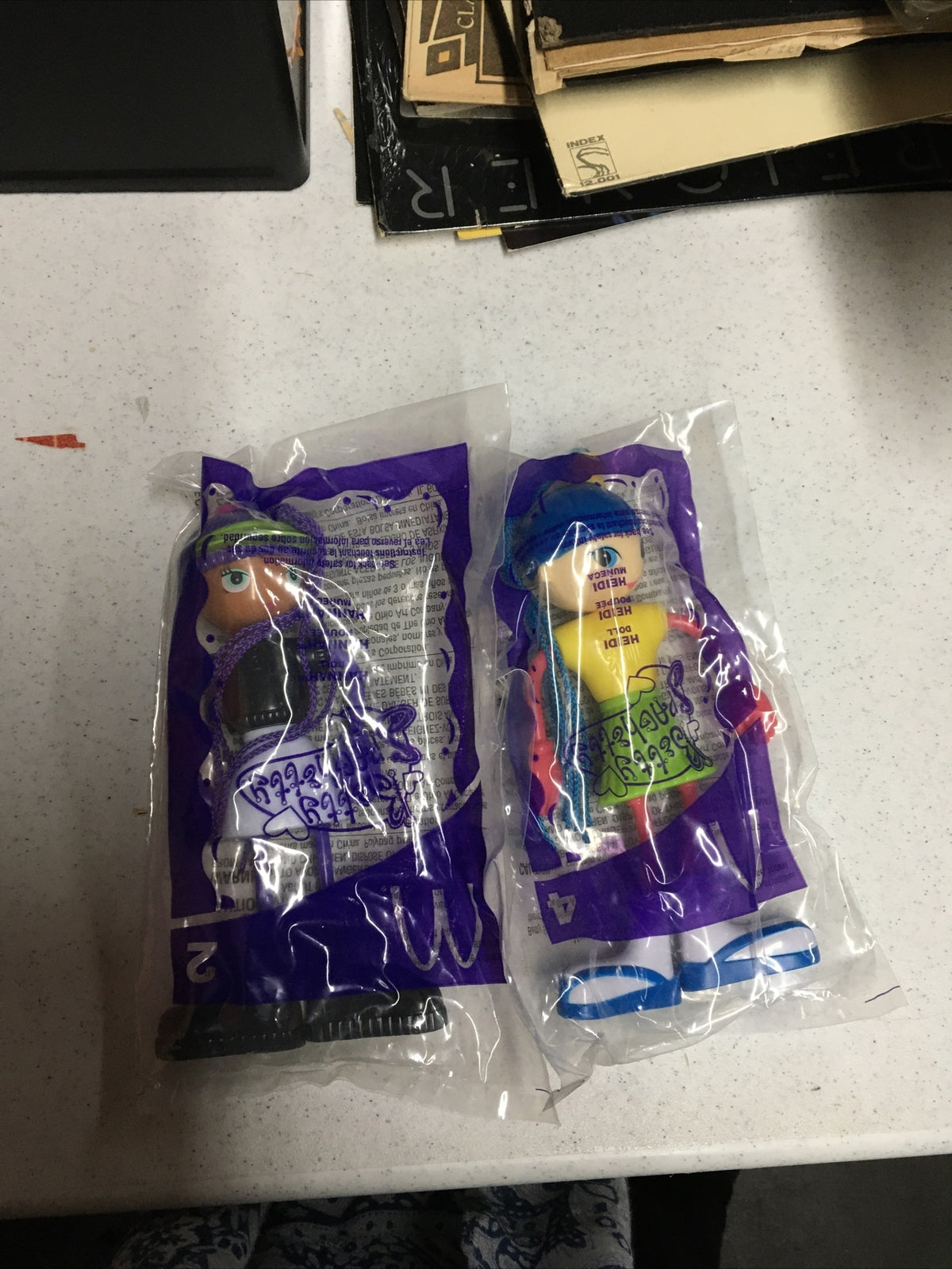 2003 MCDONALDS HAPPY MEAL BETTY SPAGHETTY TOYS 2 HANNAH 4 HEIDI SEALED0