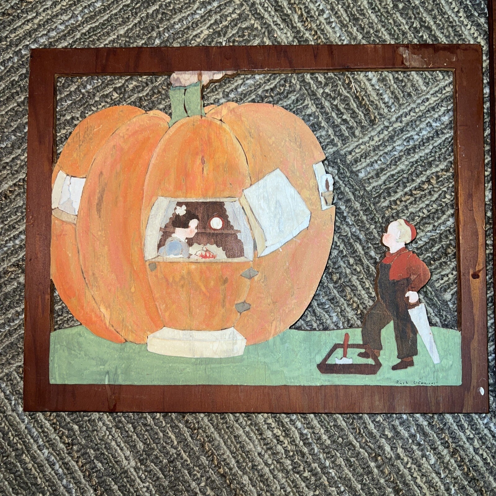 Antique Children’s Book Decor Frames Peter Pumpkin Eater Wynken Blynken and Nod 1