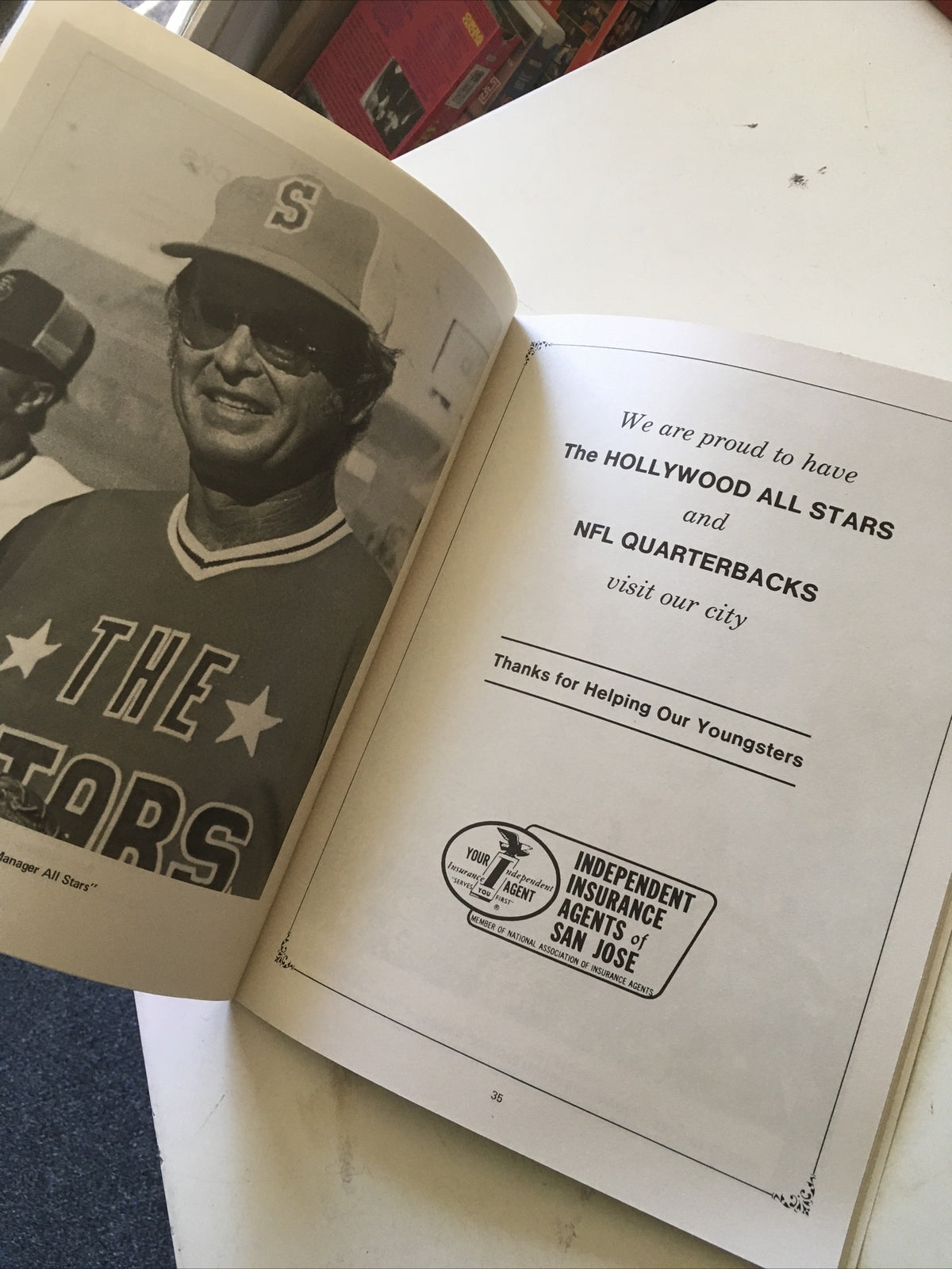 Vintage 1976 Souvenir Program Sports World Superstars Vs. Hollywood All Stars2