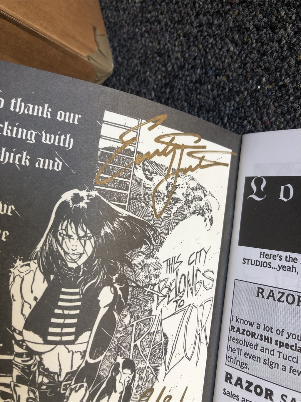 Everette Hartsoe RAZOR The Commemorative Edition Signed W/ COA 19953
