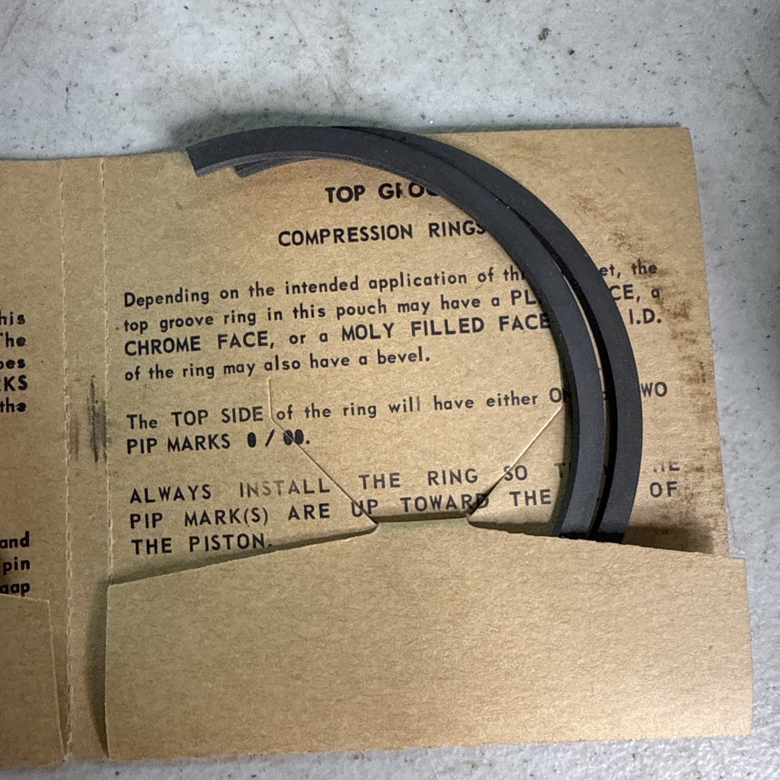 NOS TRW RAMCO Piston Ring Set Chevrolet? 6 cyl Vintage SCTA Racing4