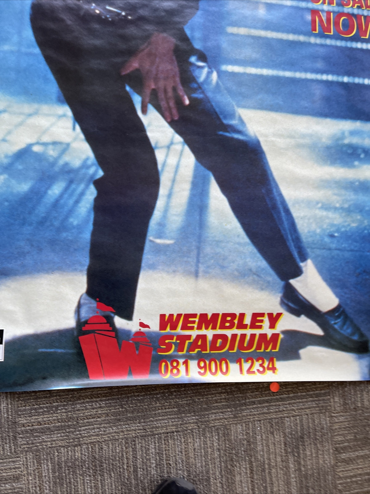 #184 1988 Michael Jackson Bad Tour Record Subway Promo Poster 40” X 60” RARE3