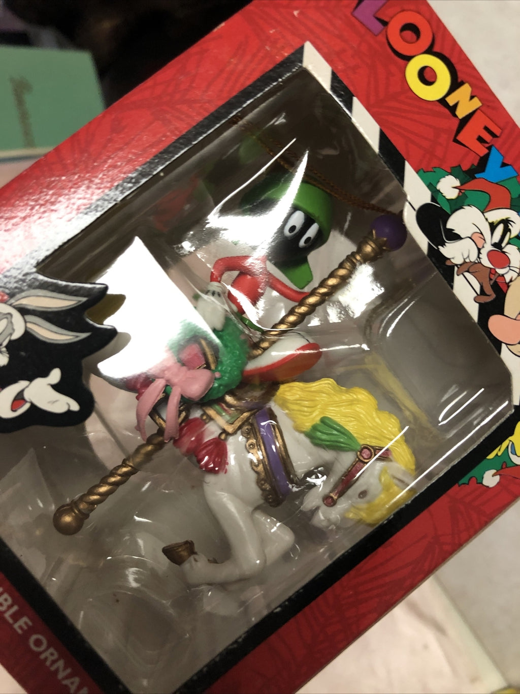 Vintage Looney Tunes Collectible Christmas Tree Ornament Marvin The Martian1