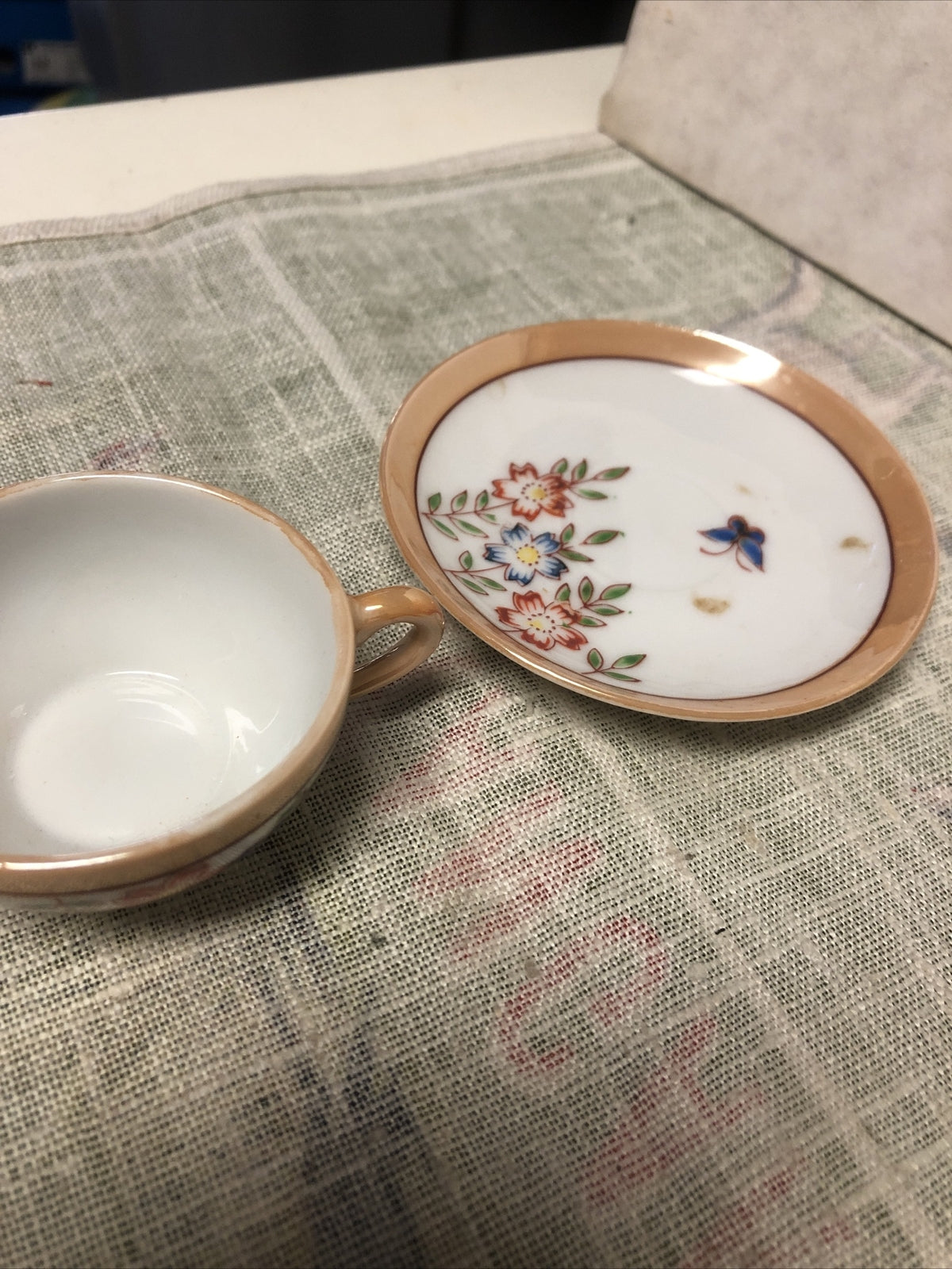 Vintage Made In Occupied Japan Porcelain Child's Tea Set Lot Of 51