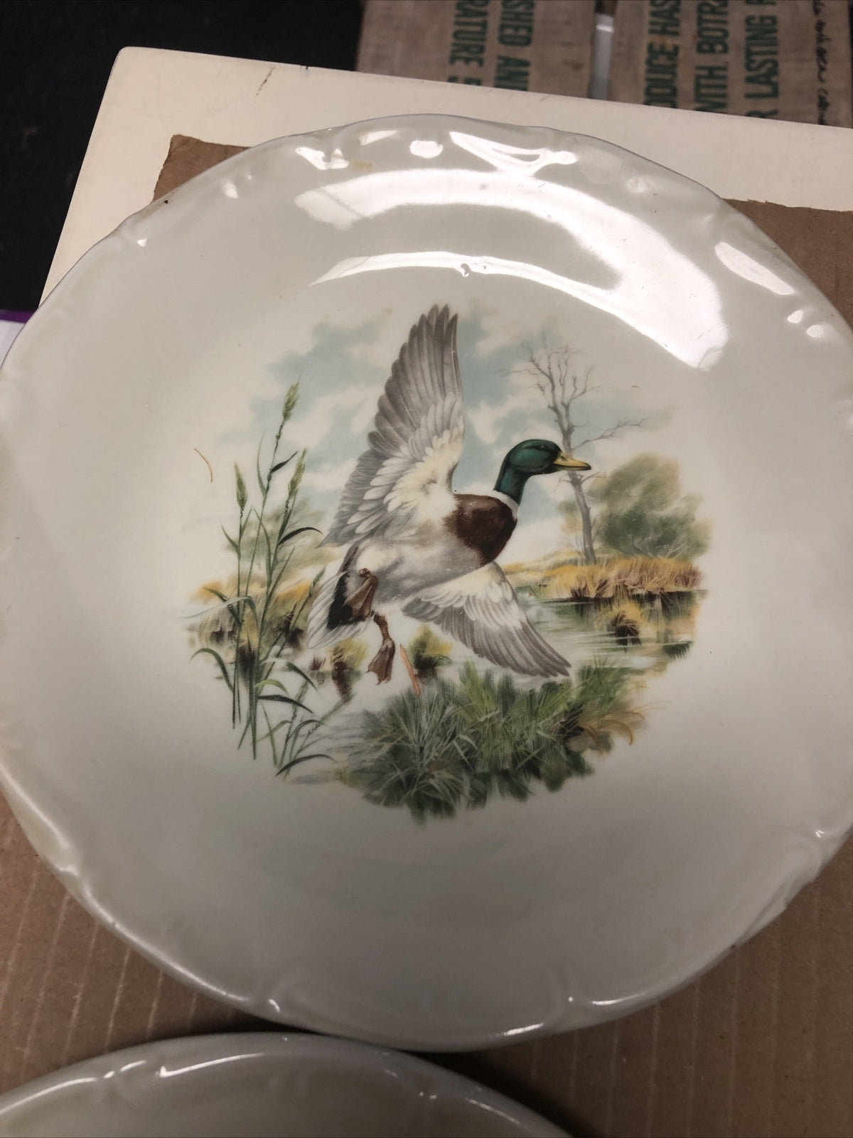 Lot Of 4 PORCELAINE DE SOLOGNE Salad Plates 8”4