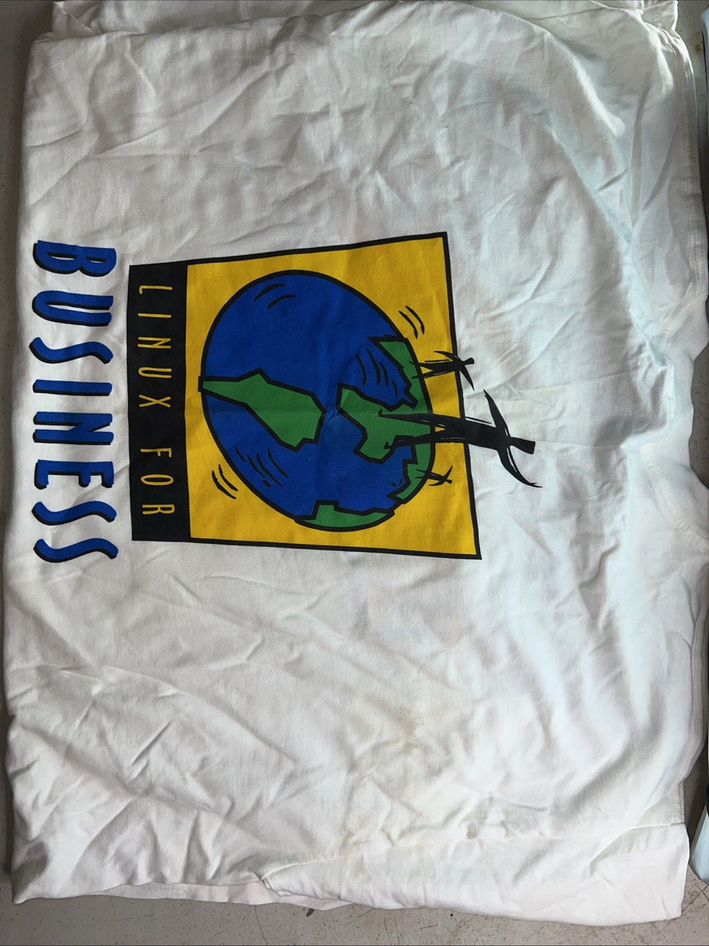Vintage Caldera Systems “Open Linux / Linux for Business” T-Shirt XXL 90s Promo2