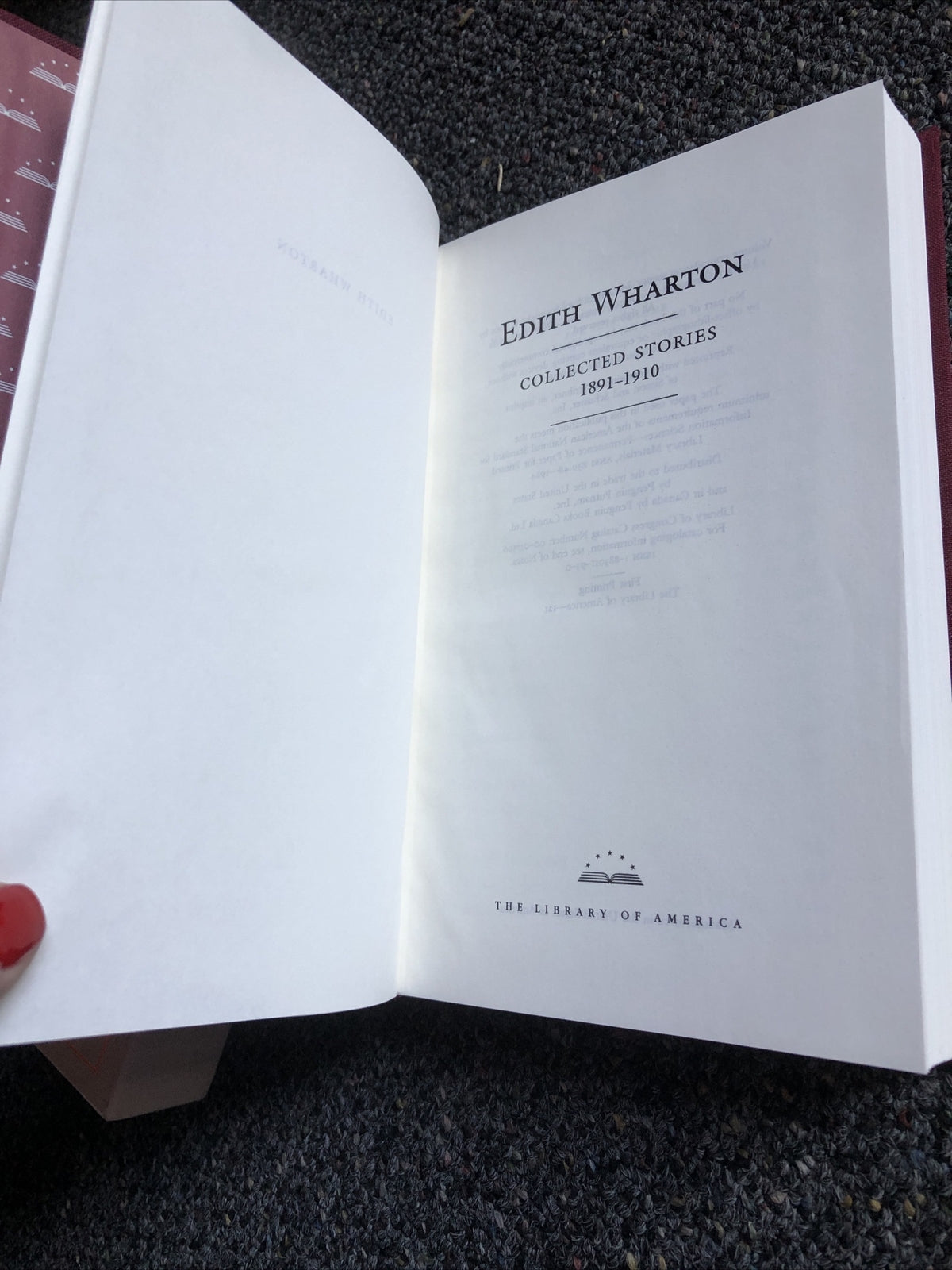 EDITH WHARTON : Collected Stories 1911-1937, Library of America3