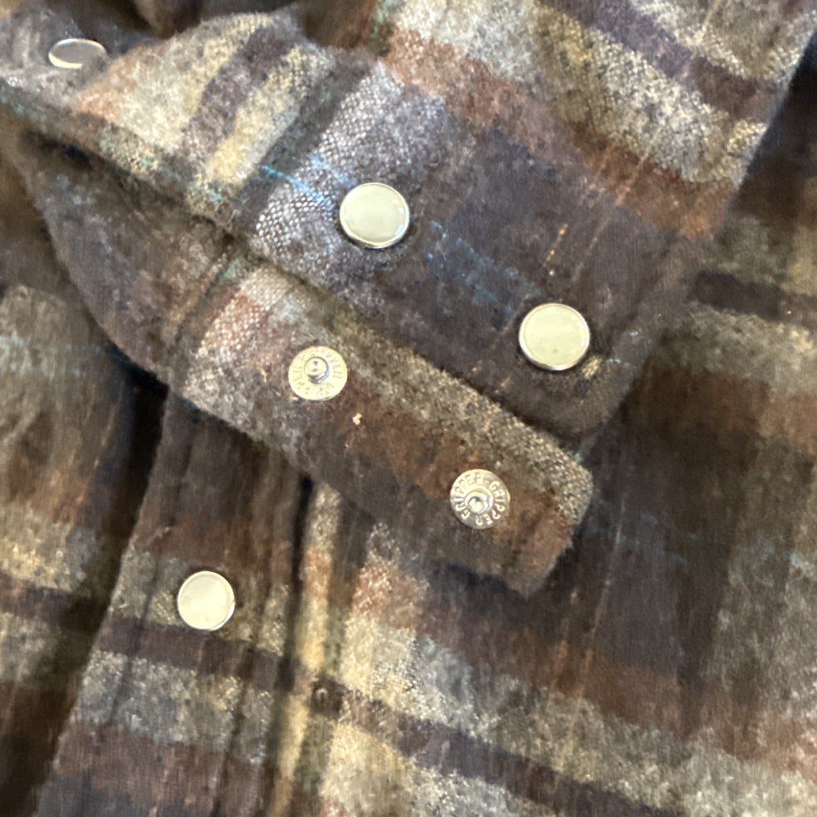 Vtg Pendleton High Grade Western Wear Wool Plaid Pearl Snap Shirt Mens Large USA2