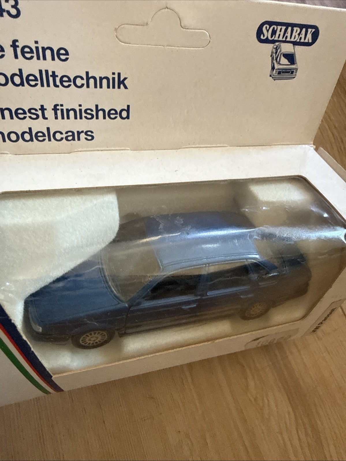 Schabak 1/43 VW Passat B3 Blue Diecast Model Car Made in Germany MIB2