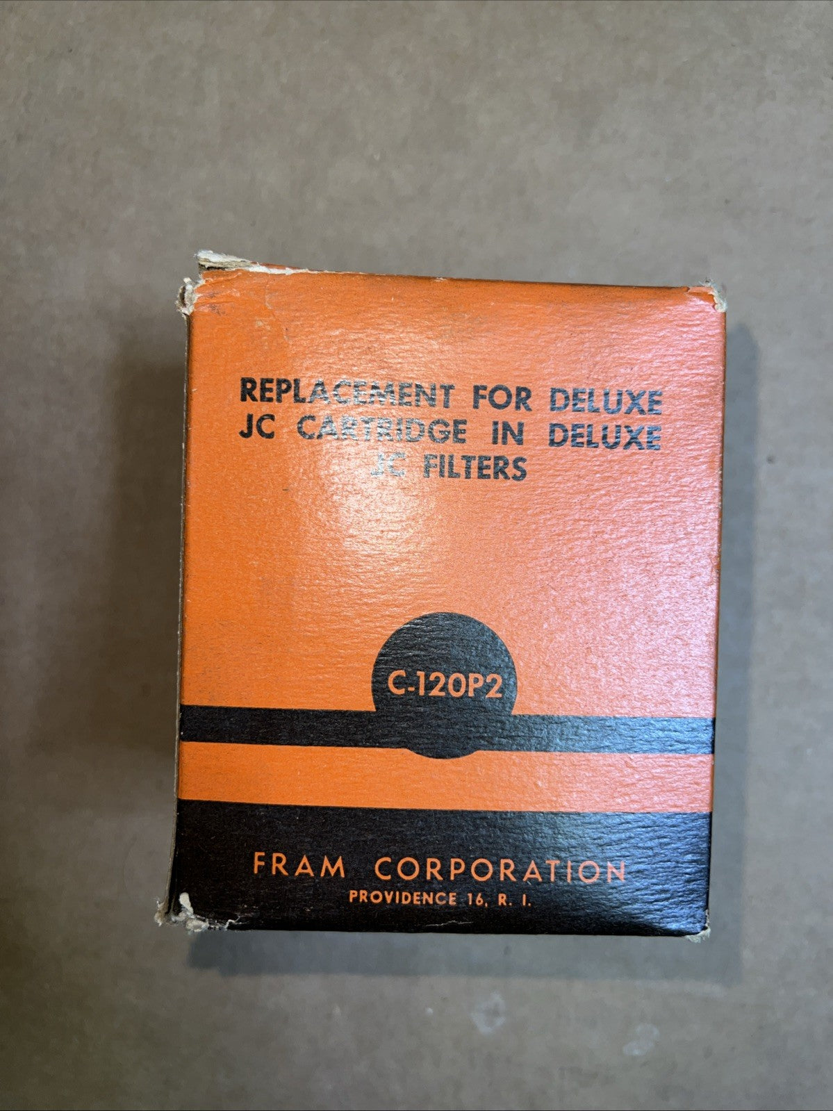 Vintage USA Fram C-120P2 Filter Replacement Cartridge NOS2