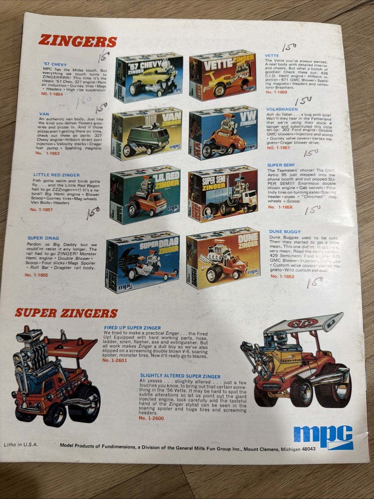 MPC Early 1972  Hobby Kit Catalog Haunted Mansion, POTC, Funny Cars not Aurora1