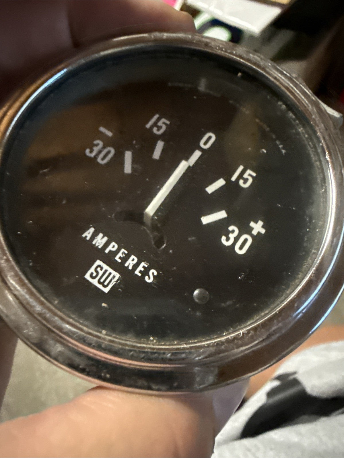 Vintage Stewart Warner mech Ampress gauge6