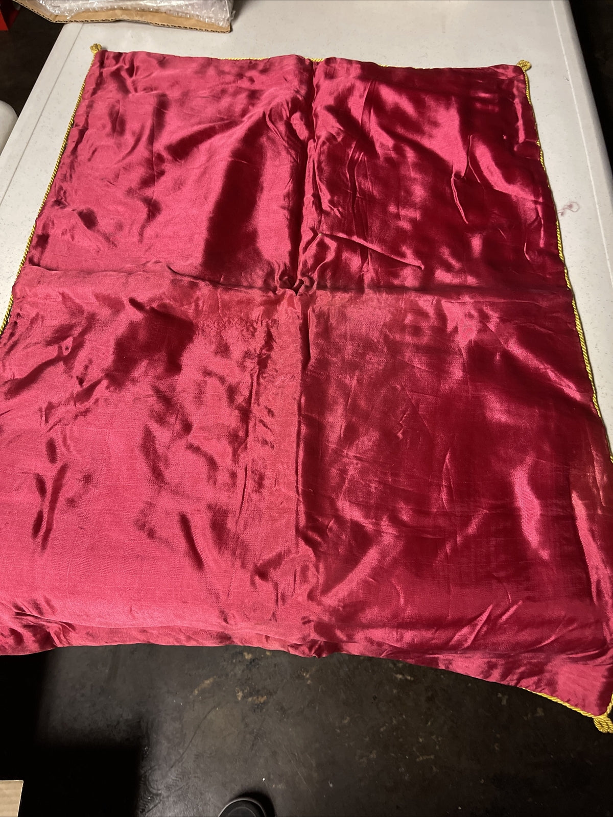 Amazing and Original 1964 John F Kennedy Presidential Banner Velvet 33” X 23”6