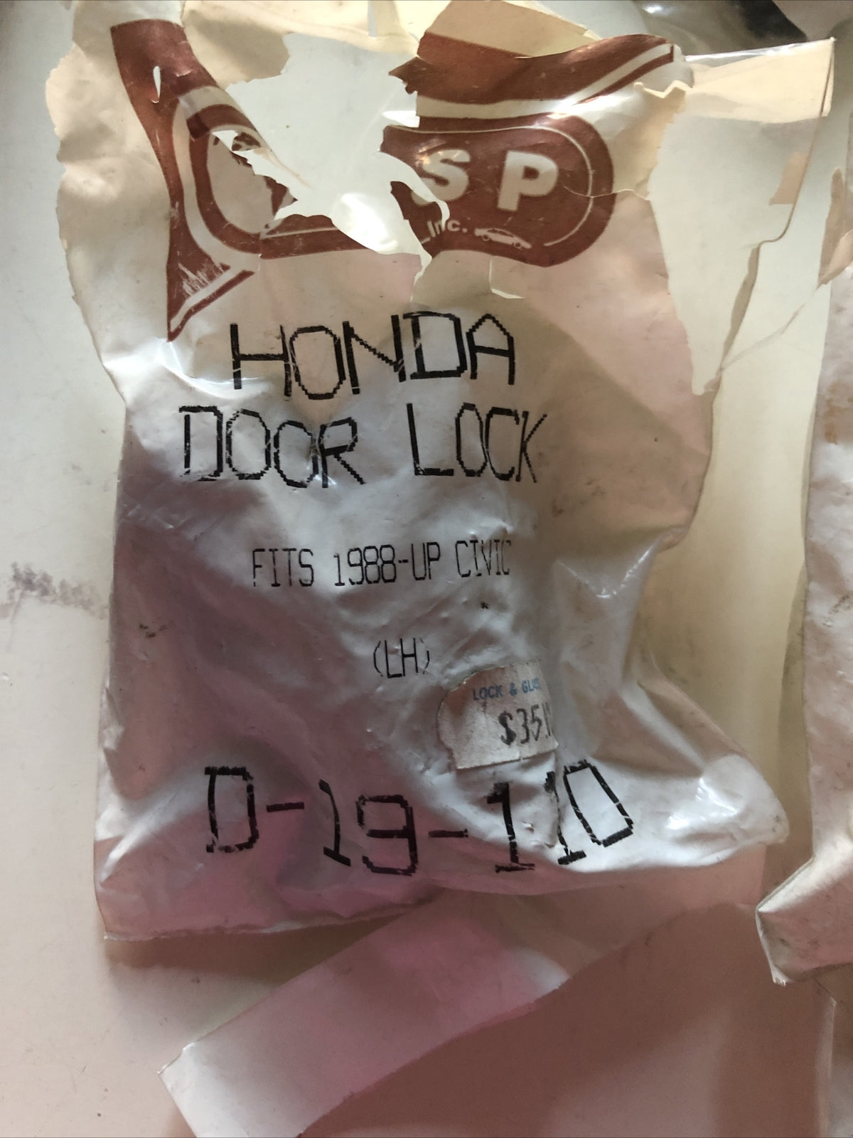 Vintage ASP Honda Door Lock Fits Civic 1988 & Up NOS D-19-1100