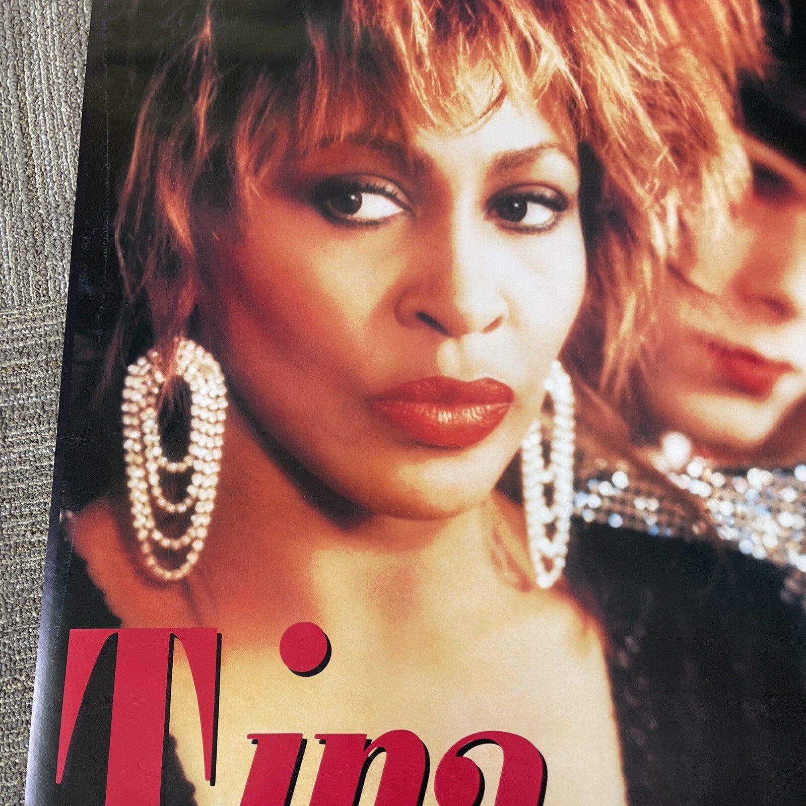 #155 1984 Tina Turner Record Store Promo Poster Private Dancer 24 X 36”4