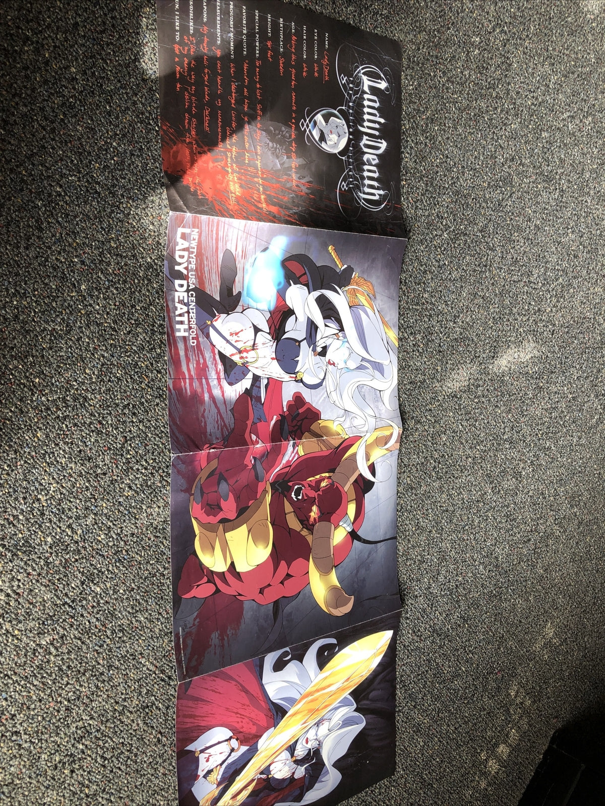 Lady Death Newtype USA Centerfold- Poster4