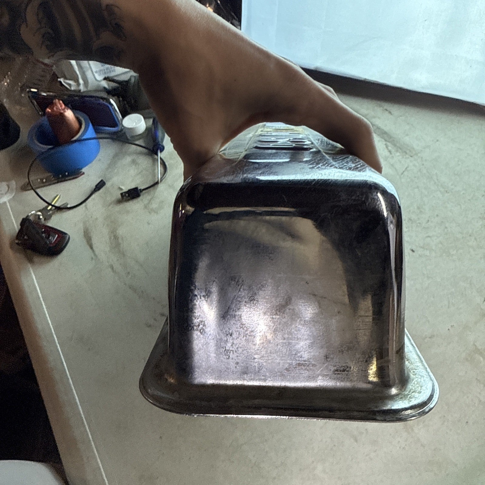Vinyage Moroso Chrome Steel Valve Cover SCTA4