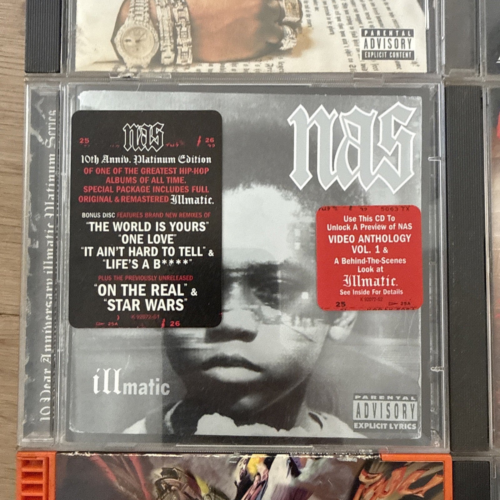 Classic Hip-Hop CD Lot: Nas Illmatic, Master P Ghetto D, Mystikal, Slick Rick3