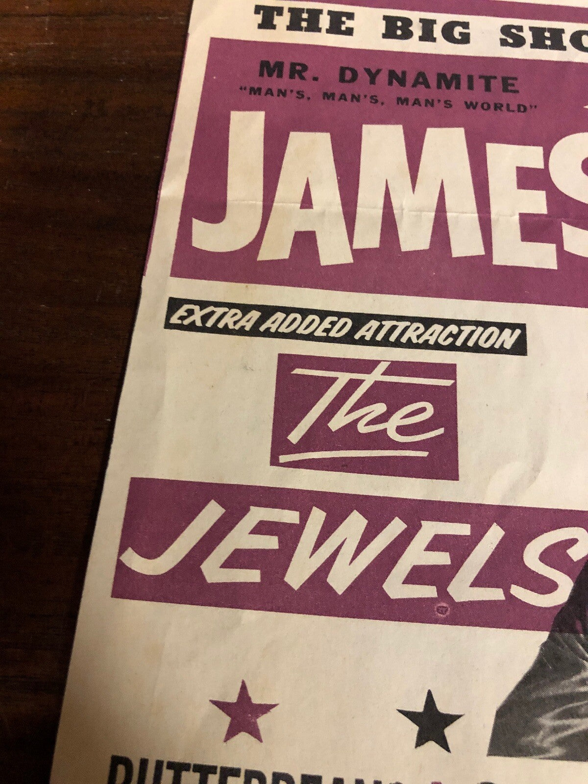 100% Original James Brown Flyer Poster Tucson Sports Arena RARE VINTAGE 19652