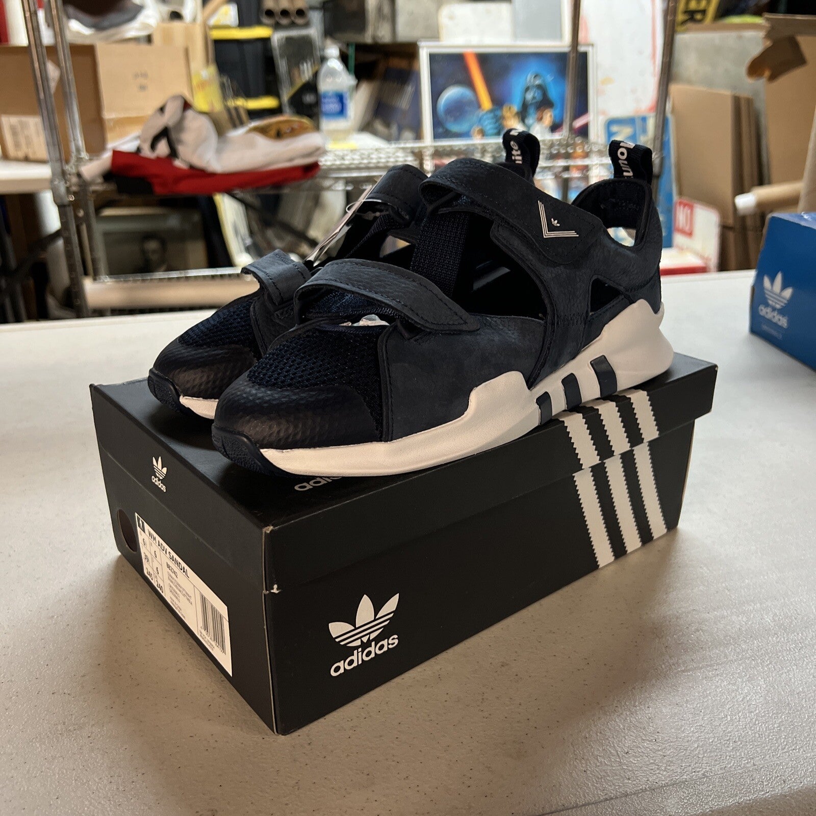 Men's Adidas X White Mountaineering ADV Sandal BB2741, Size US 6.50