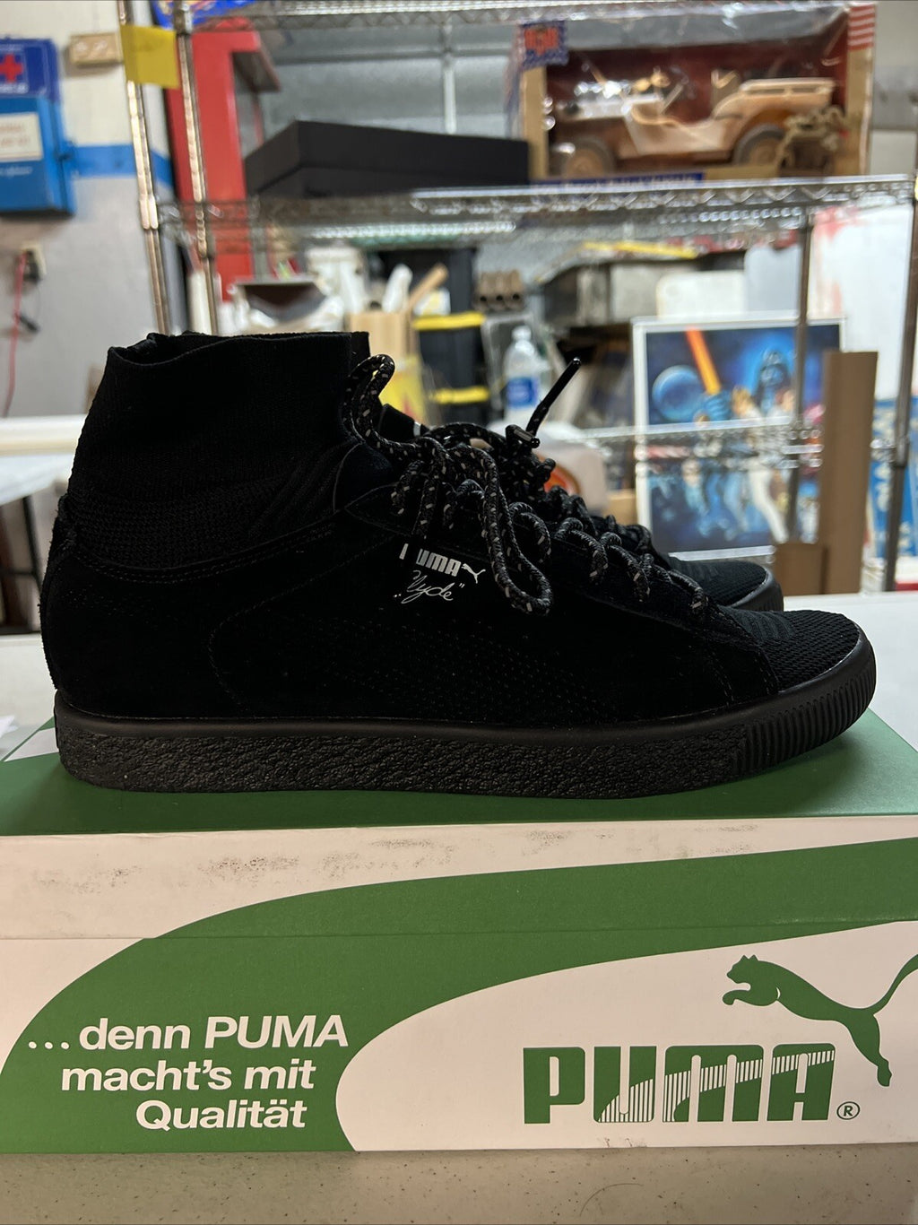 PUMA Clyde BKRW Black Puma White Size 63
