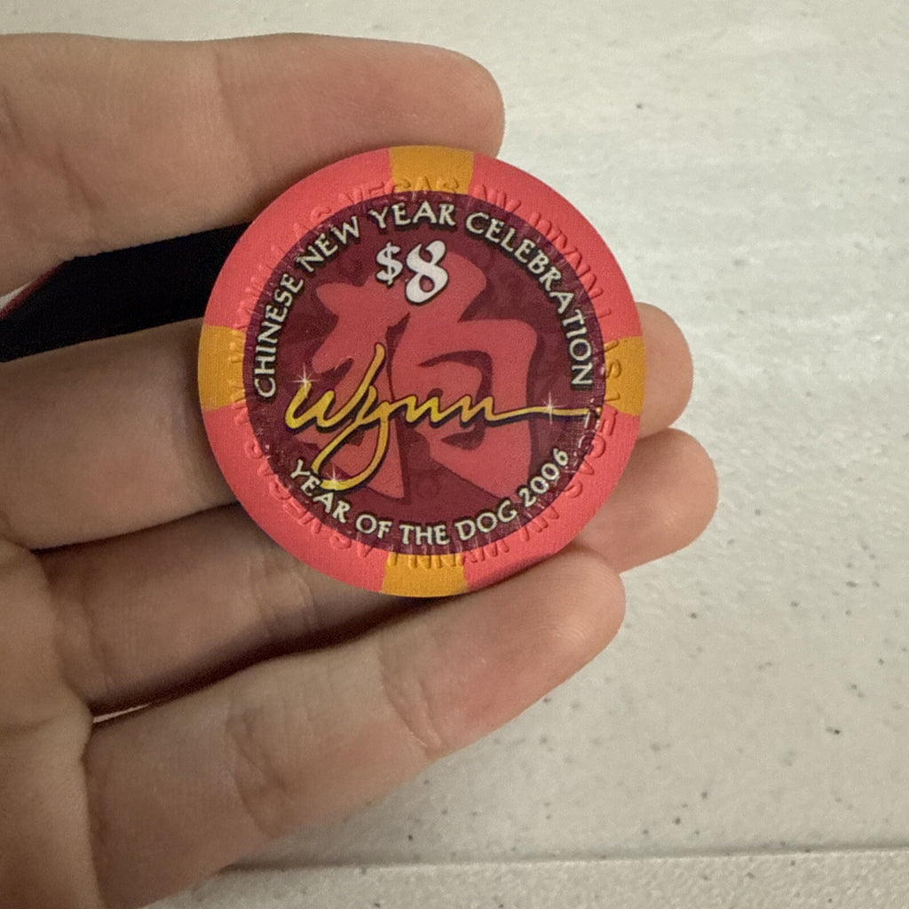 Wynn Las Vegas - Year of the Dog Commemorative $8 Chip (2006) - Limited 50002