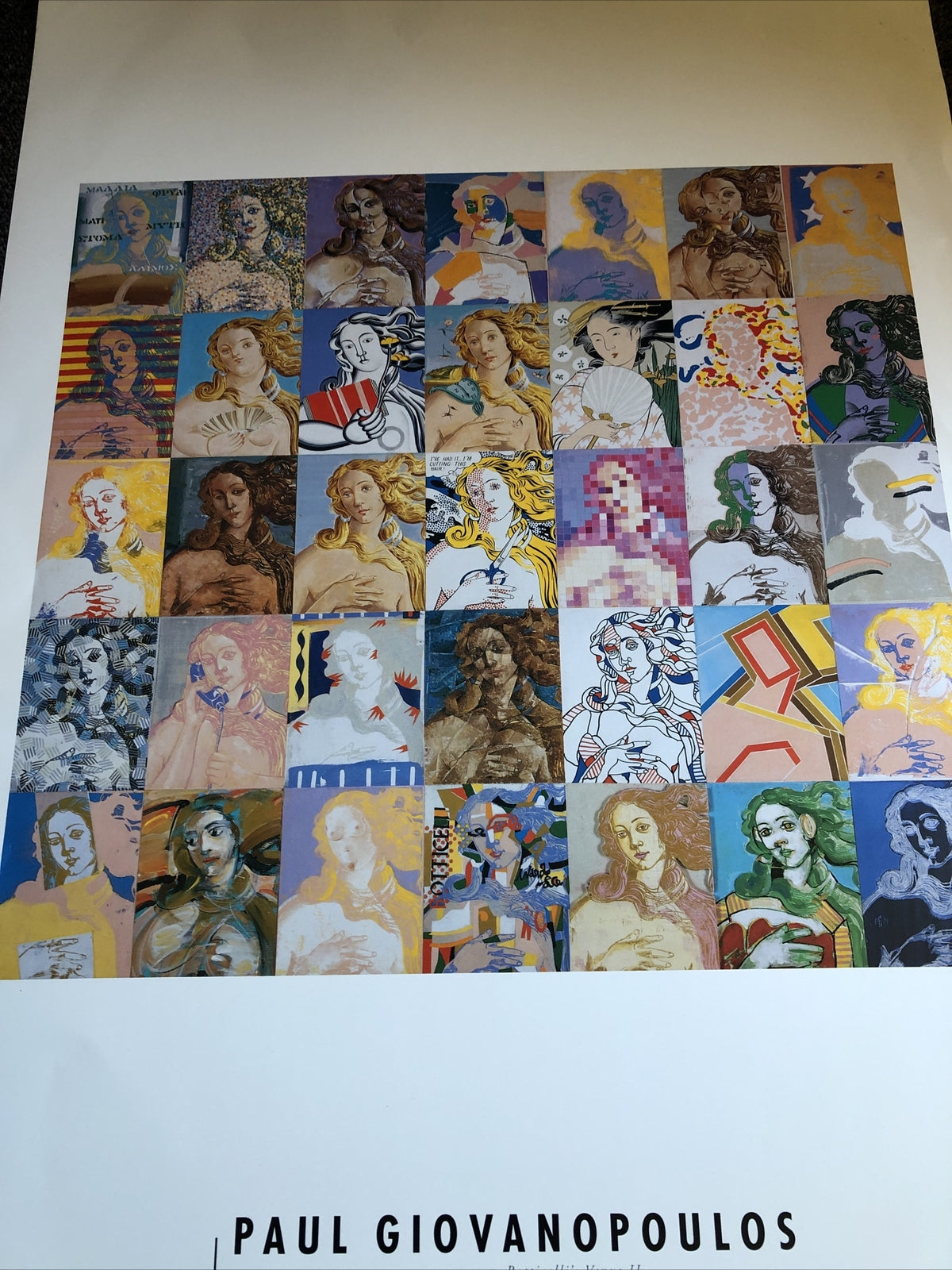 Paul Giovanopoulos Art “Botticelli’s Venus II” Poster 36”x24.5”5