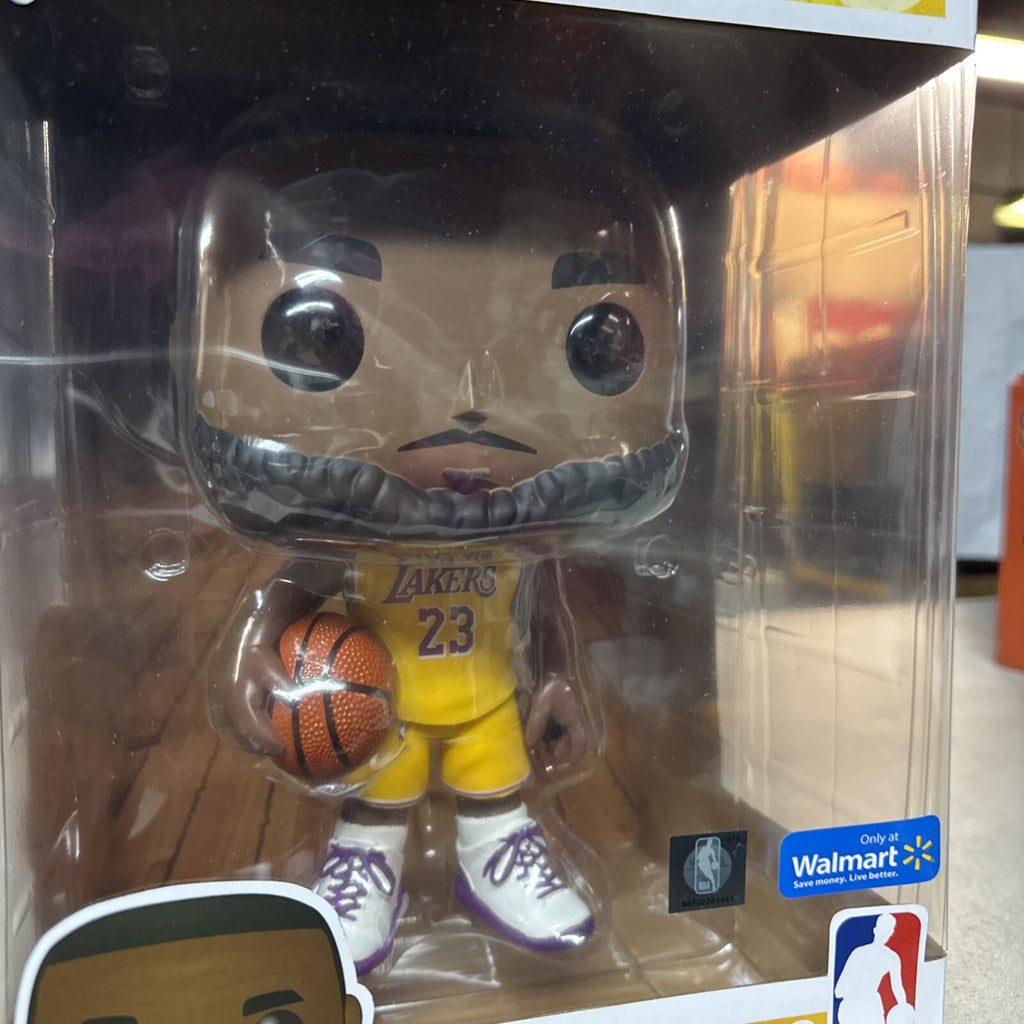 Funko Pop #97 Basketball NBA Lakers Lebron James 23 Yellow Jersey 10” Figure1