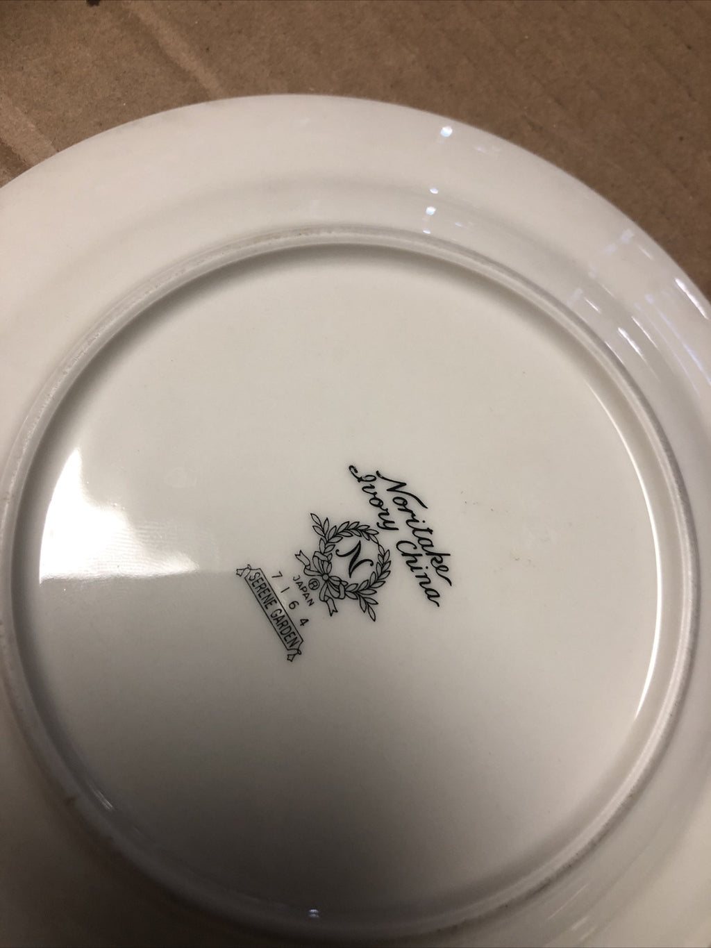 Noritake Ivory China #7164 Serene Garden Lot Of 2 Plates Salad & Desert Plate4