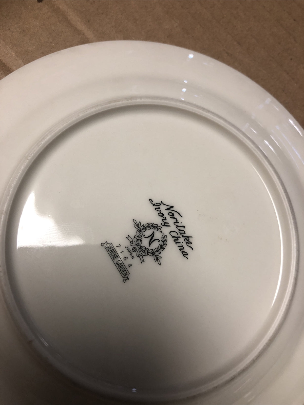 Noritake Ivory China #7164 Serene Garden Lot Of 2 Plates Salad & Desert Plate4