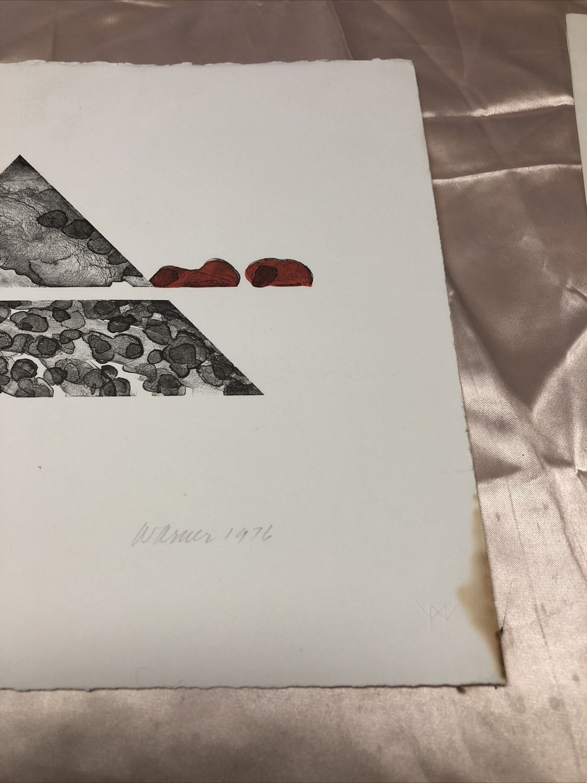 Vintage 1976 “Pyramid VI” XI/XXV Signed Warner 15”x11”1