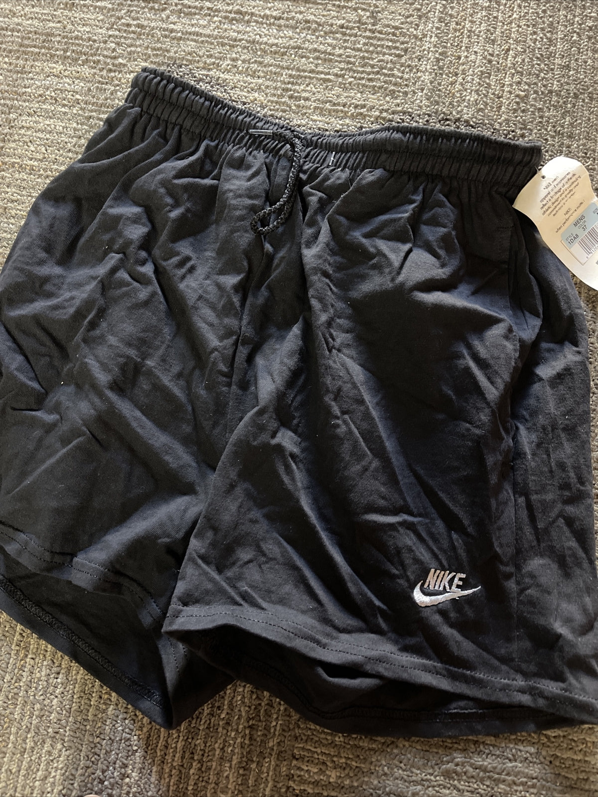 new old stock true vintage 1991  nike shorts Adult Size M black w tags 4