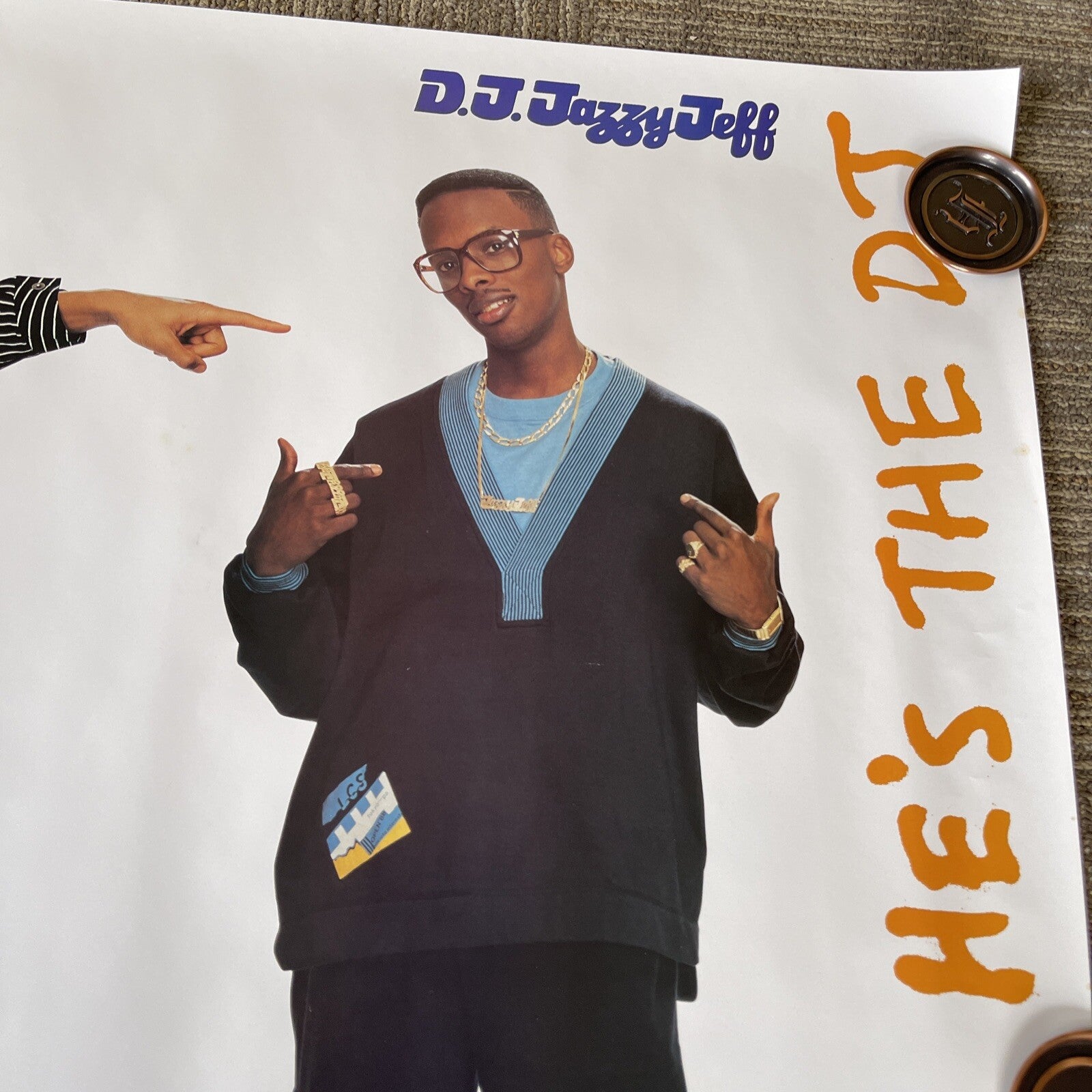 #154 1988 Will Smith Fresh Prince DJ Jazzy Jeff Record Store Promo Poster 24x36”8