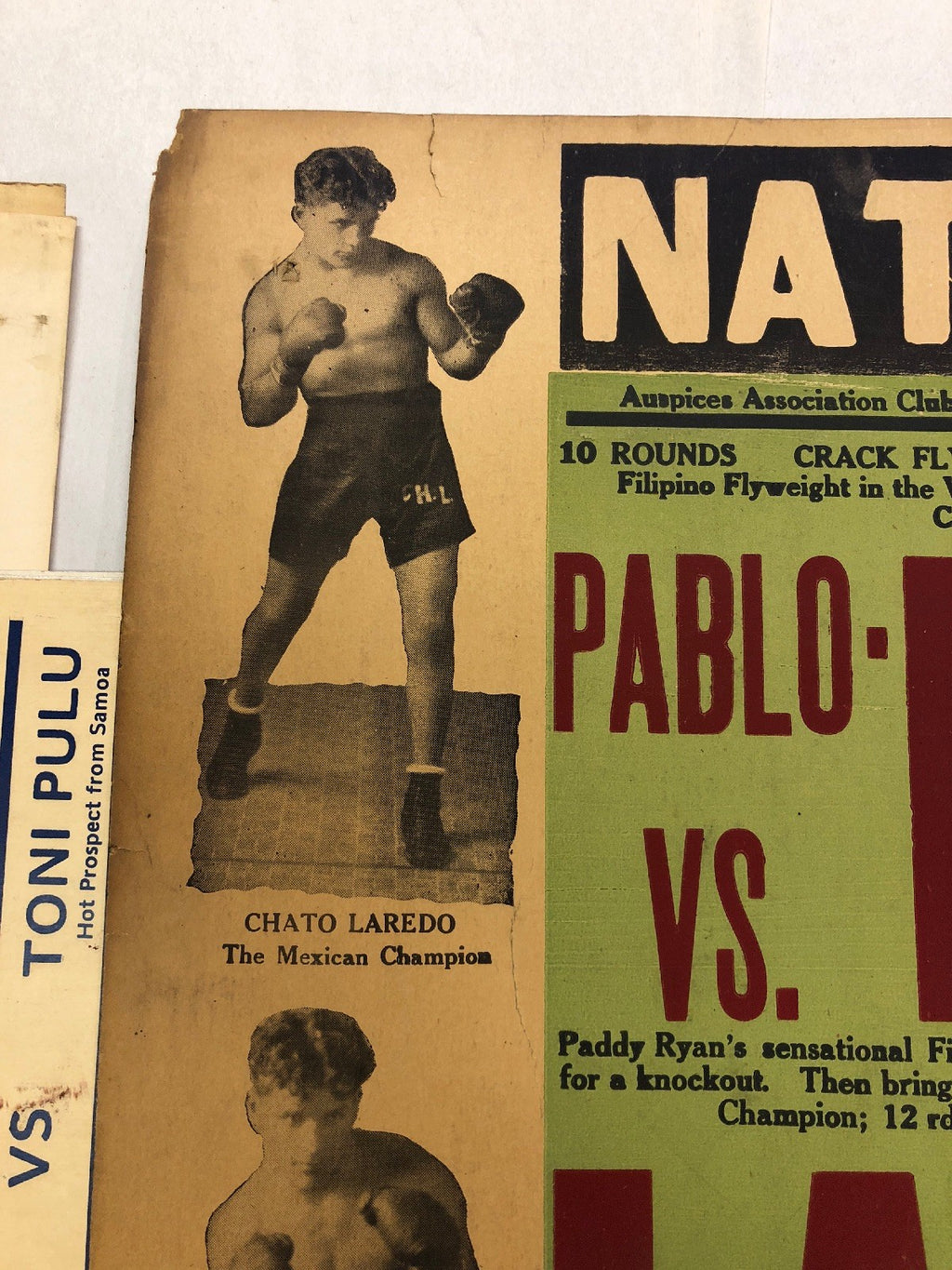 EXTREMELY RARE 1929 Pablo Dano boxing poster onsite only one known3