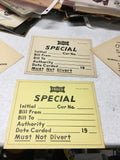 Frisco  Special Car Warning card 1970 And Memoribilia0
