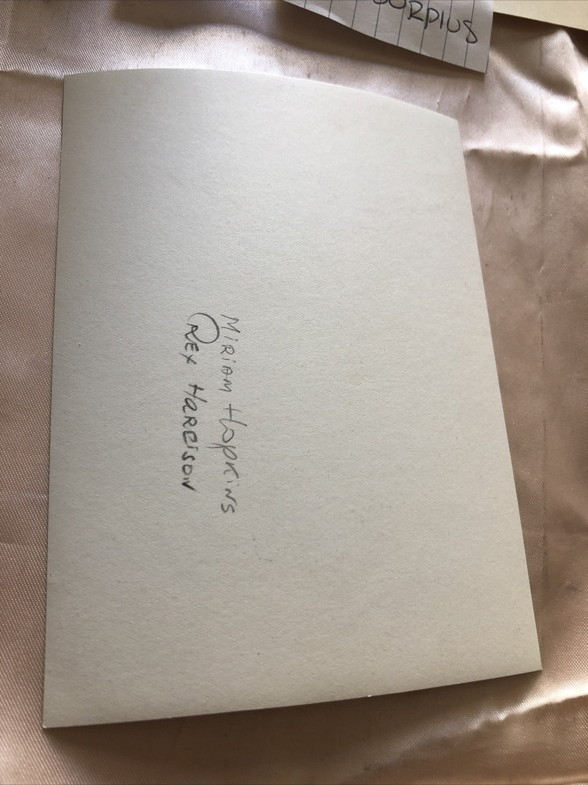 RARE Original Photo Of MIRIAM HOPKINS & REX HARRISON 5.5”x4”5