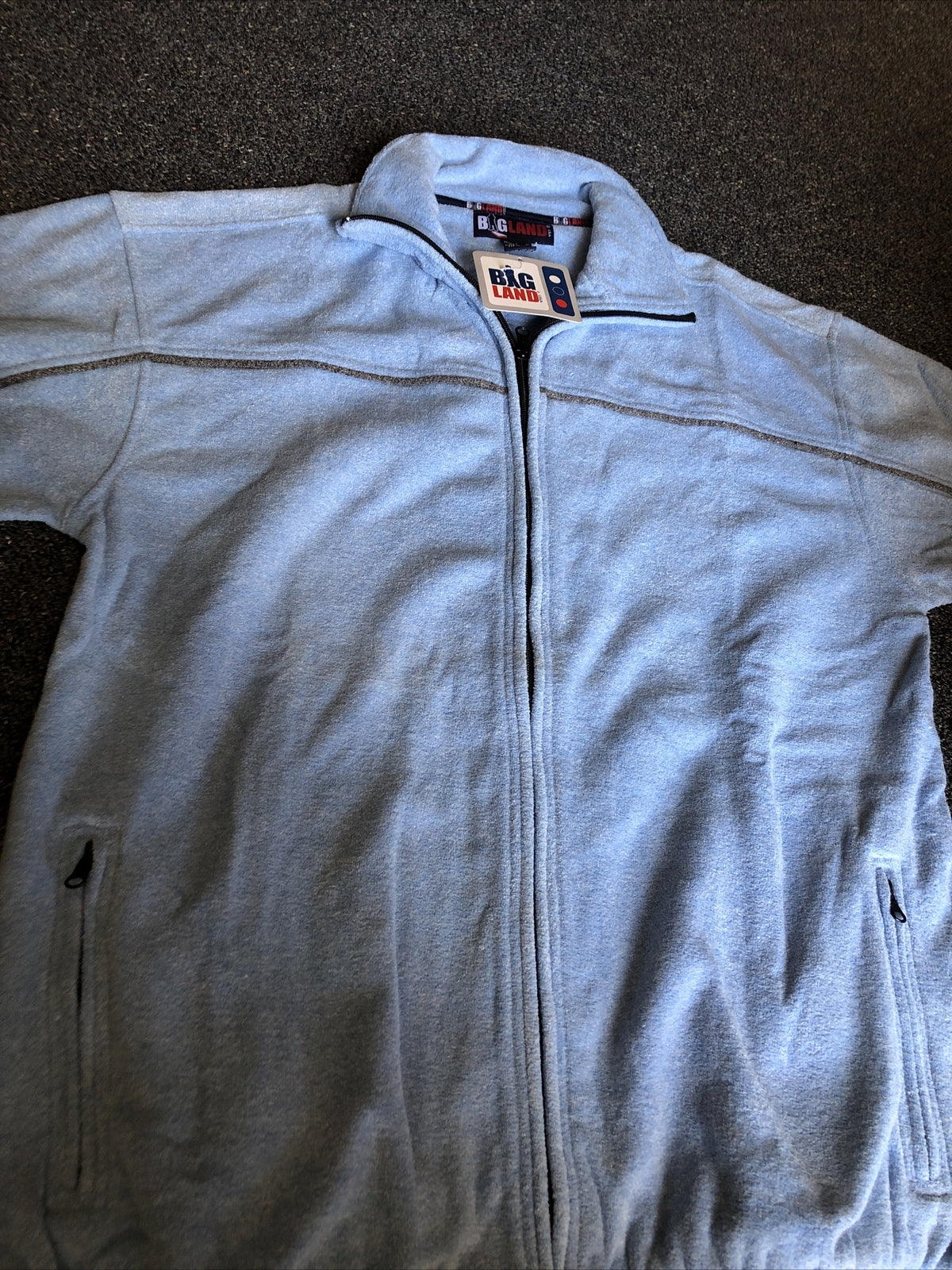 Vintage 90’s NOS Big Land Zip up Shirt Size L1