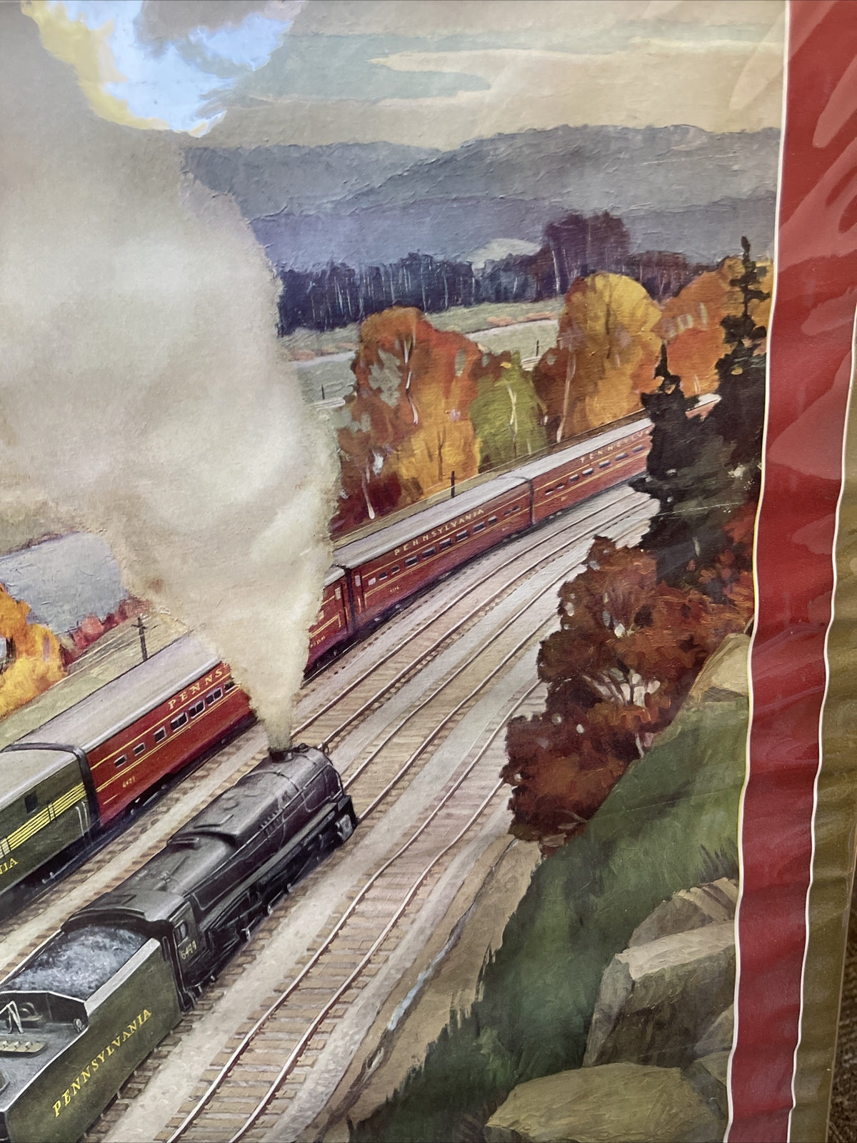 1951 Pennsylvania Railroad (PRR) Large Format Calendar Rare4