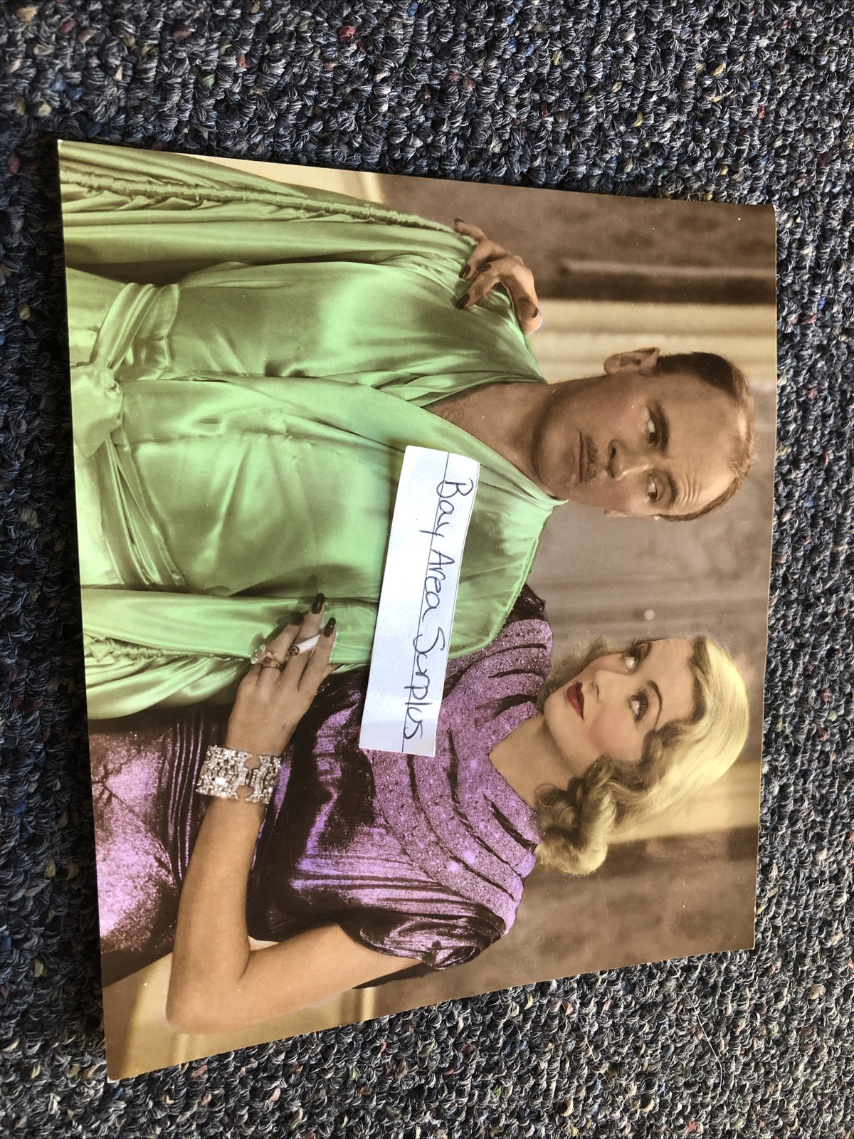Rare Original Unpublished Candid Photo Of Roland Young & Constance Bennett 7”x6”0