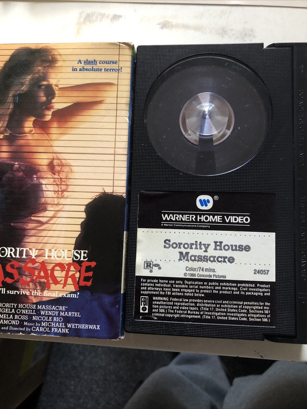 SORORITY HOUSE MASSACRE BETA TAPE NOT VHS WARNER VIDEO 80'S SLASHER HORROR4