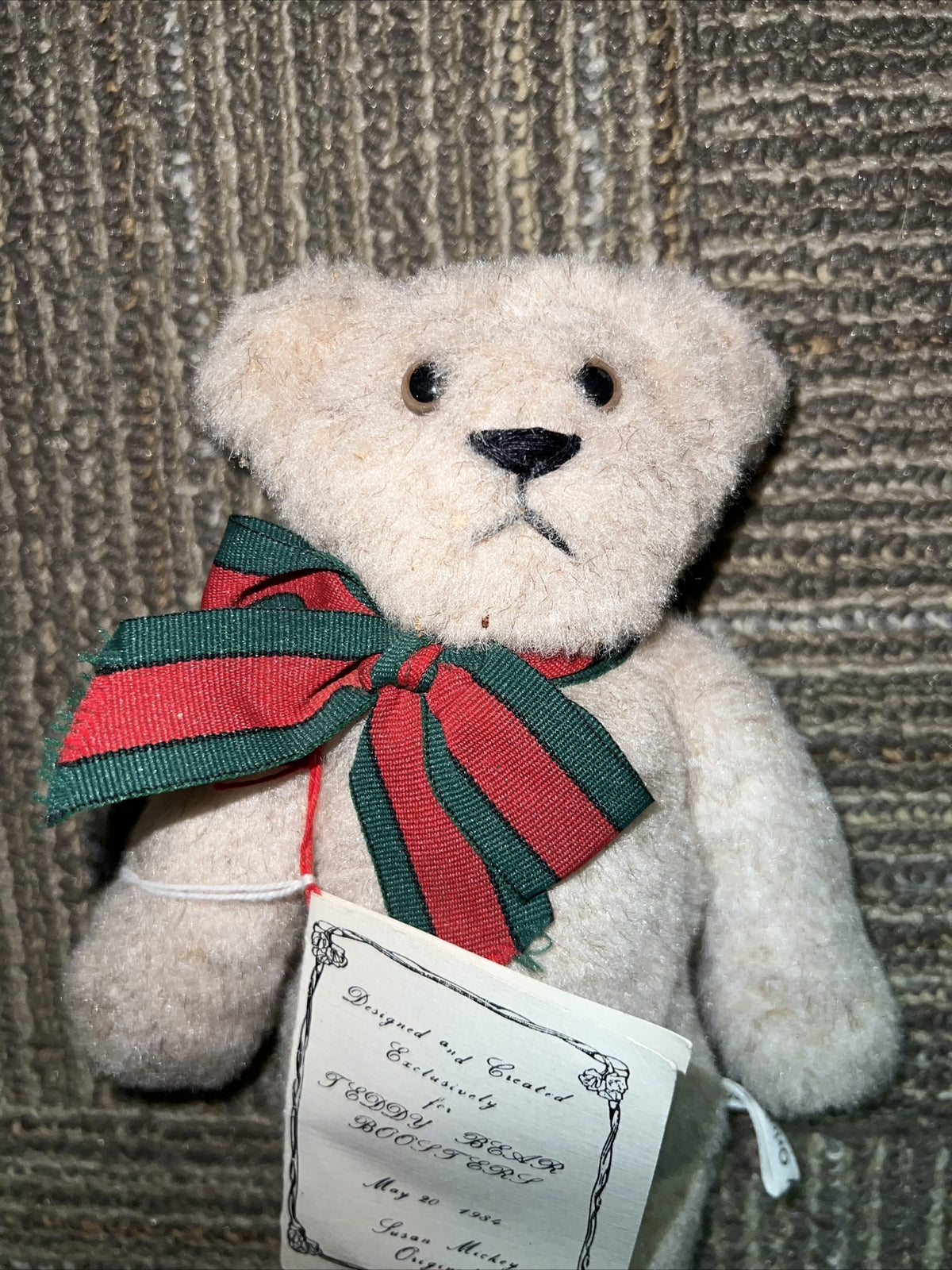 9”  1984 Teddy Bear Booster Bear Susan Mickey Original  No 1691