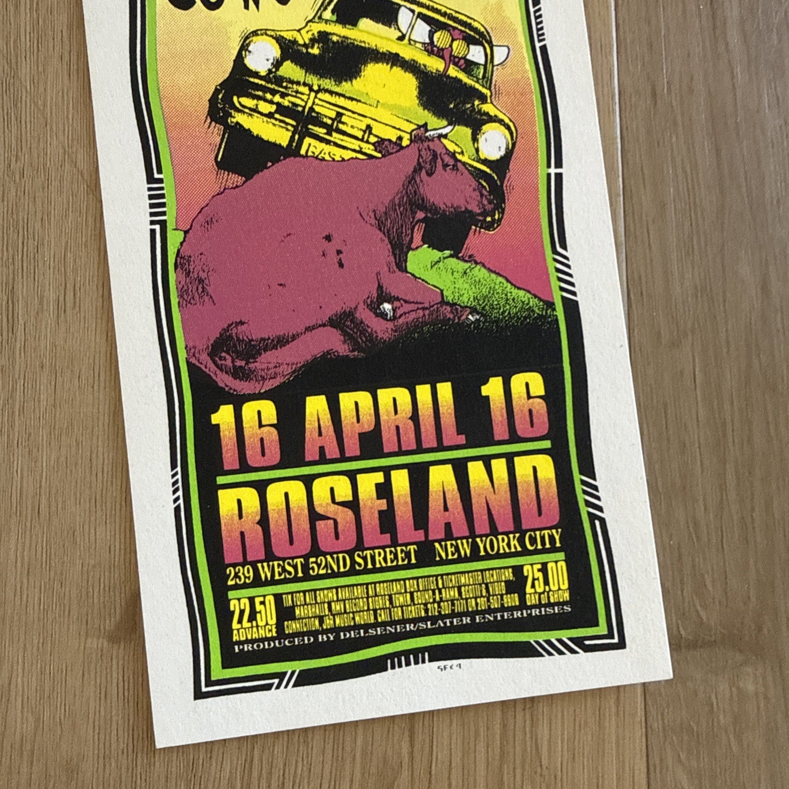 Primus Silkscreen Concert Handbill Roseland 4/16 Mark Arminski ORIGINAL Lot Of 53