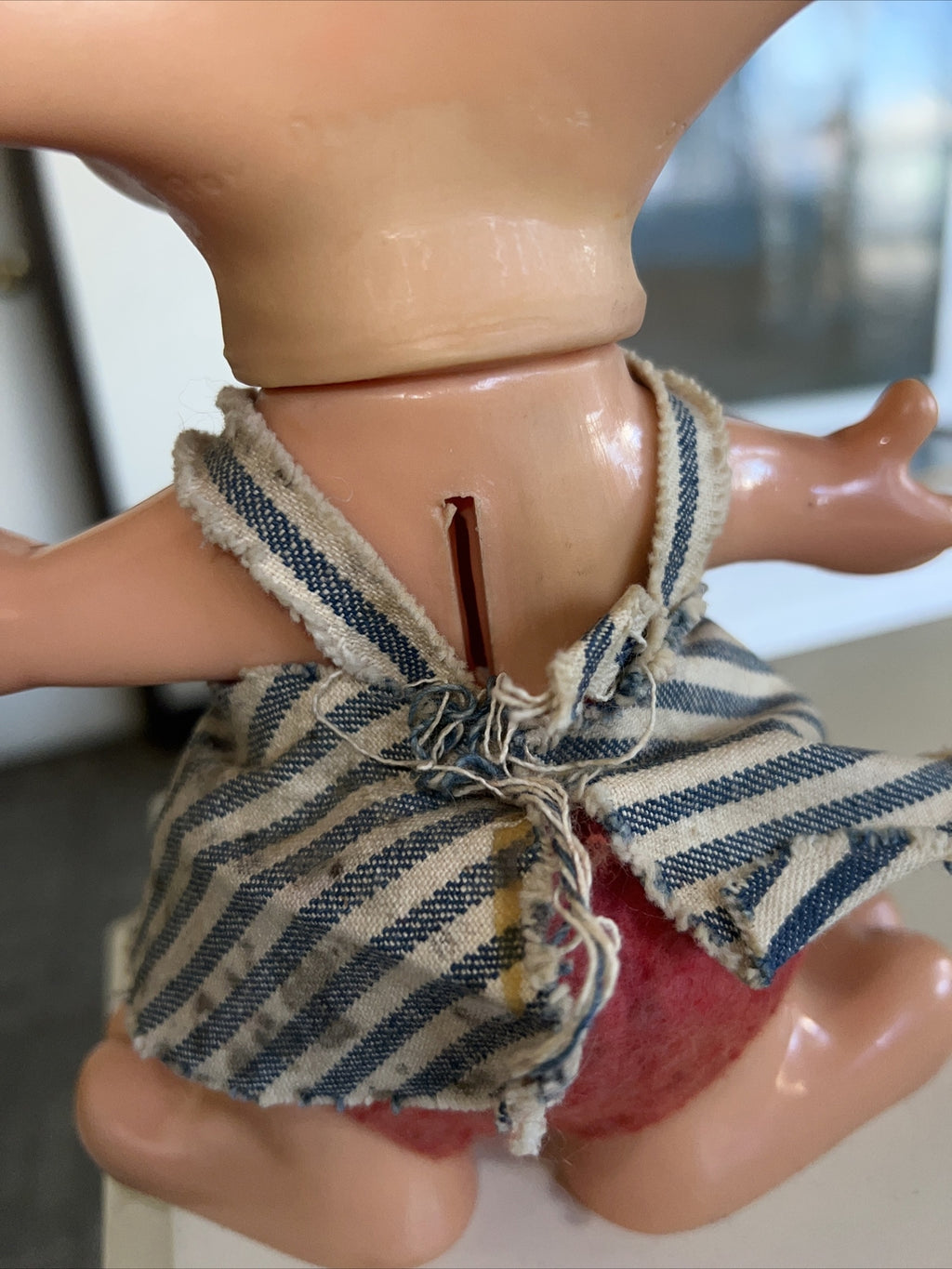 10” Vintage 1970 Roy Des Big Ear Mouse Topo Gigio Style Hillbilly Girl Bank1