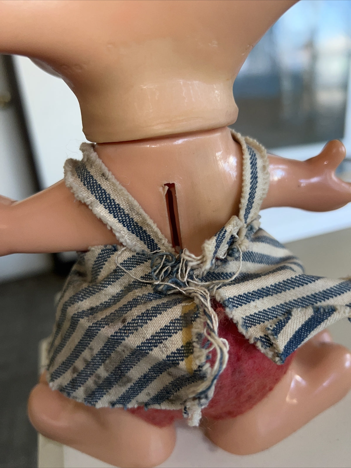 10” Vintage 1970 Roy Des Big Ear Mouse Topo Gigio Style Hillbilly Girl Bank1