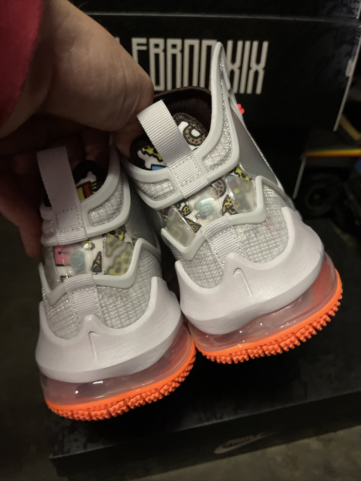 Nike Boys LeBron 19 DD0418-001 Gray Basketball Shoes Sneakers Size 4.5y2