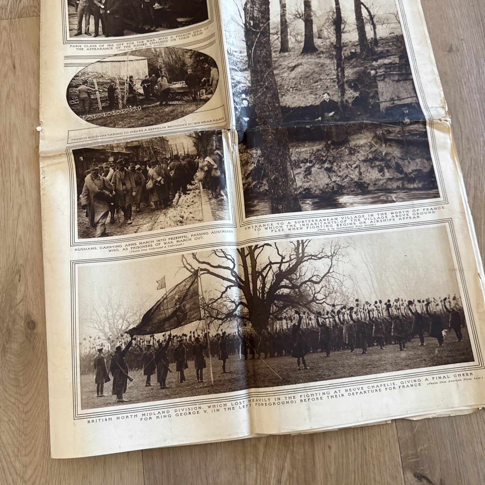1915 antique NEW YORK TIMES rotogravure PARADE WWI SHIPS ADS FASHION2