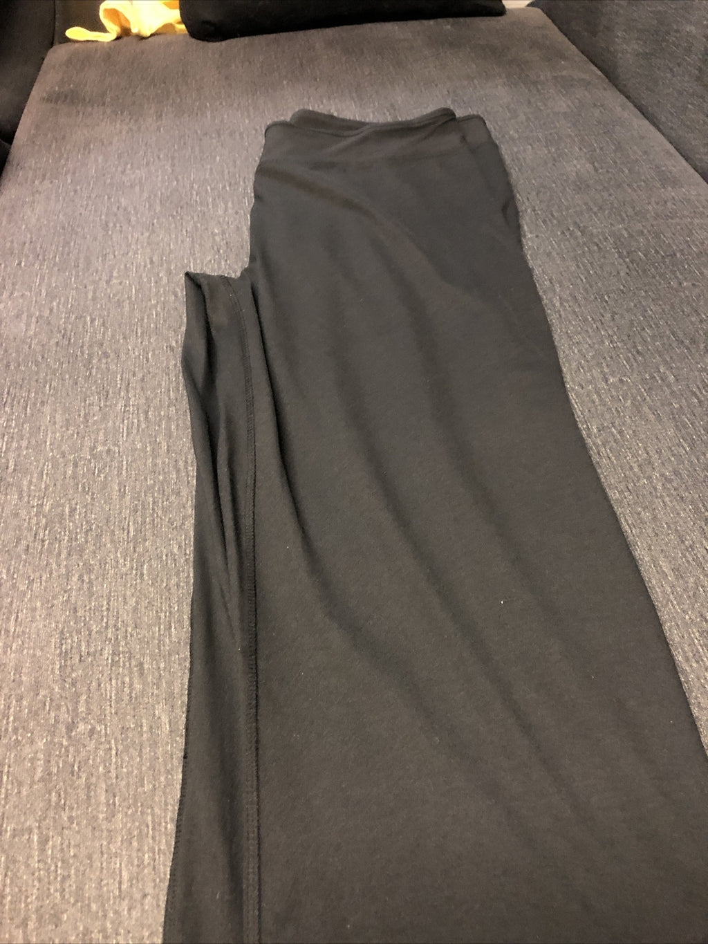 Womens CENTRAL PARK Yoga Running Workout Capri Large Black Athletic Pants3