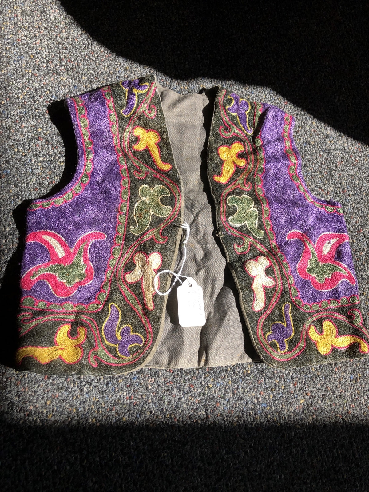 Vintage Handmade Small Asian Vest0