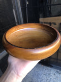 Vintage “A Poem in Wood” North Bend Myrtle Oregon Wooden Bowl 6”x2”0
